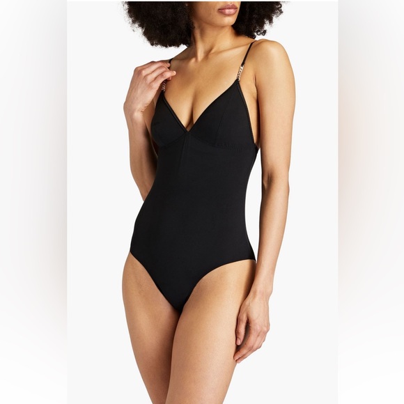 Stella McCartney Tops - Stella McCartney**Falabella Black Chain-Embellished Bodysuit***Small***$279